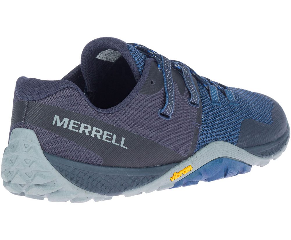 Buty Sportowe Merrell Męskie Granatowe - Trail Glove 6 - 802437-DYS